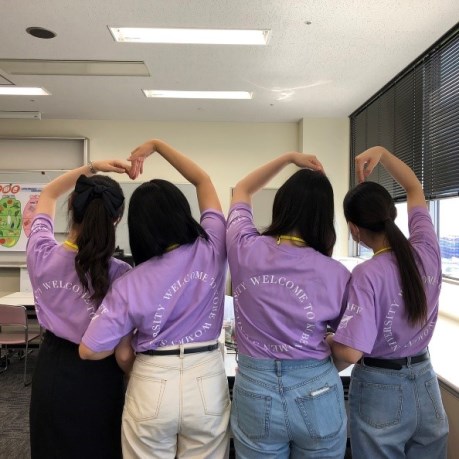 食物栄養学科オープンキャンパススタッフの学生たち