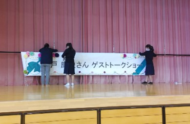 学園祭の準備の様子