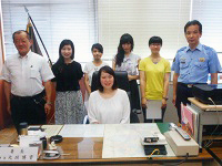 BBS部 須磨警察署から防犯活動ならびに少年非行防止活動ボランティアを委嘱される