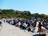 須磨離宮公園オリエンテーリングの様子