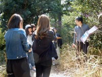 須磨離宮公園オリエンテーリングの様子