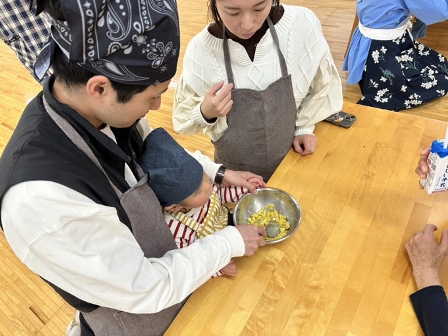 親子でスイートポテトづくり2