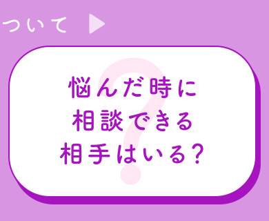 悩んだ時に相談できる相手はいる？